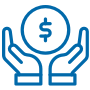 blue business rewards icon