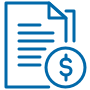 blue documents  icon