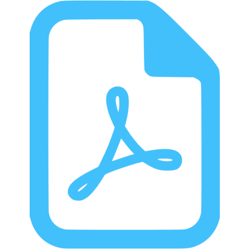 light blue PDF icon