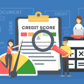 credit score cartoon image