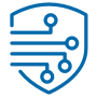 blue enhance security icon
